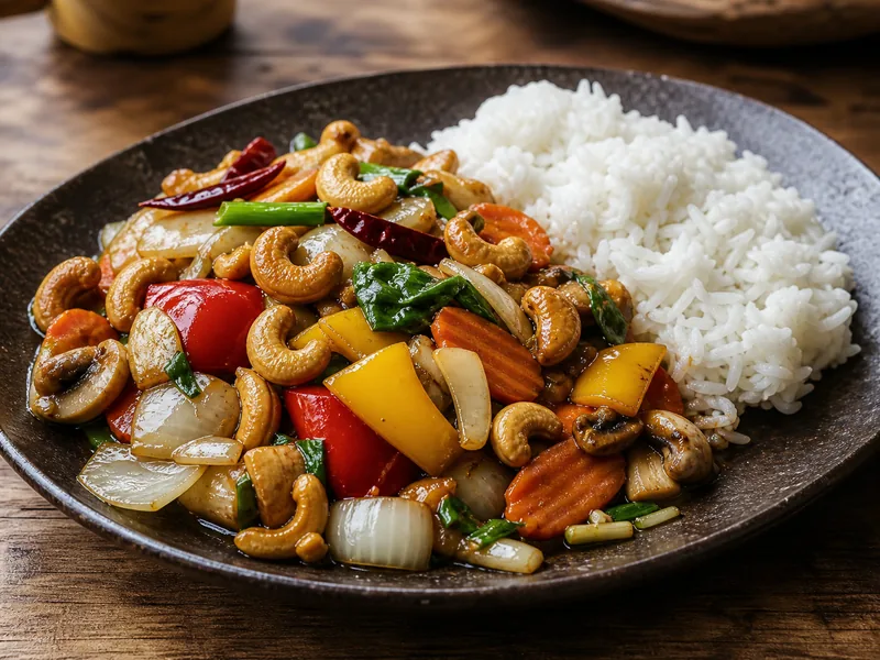 Danie Cashew Nut z warzywami