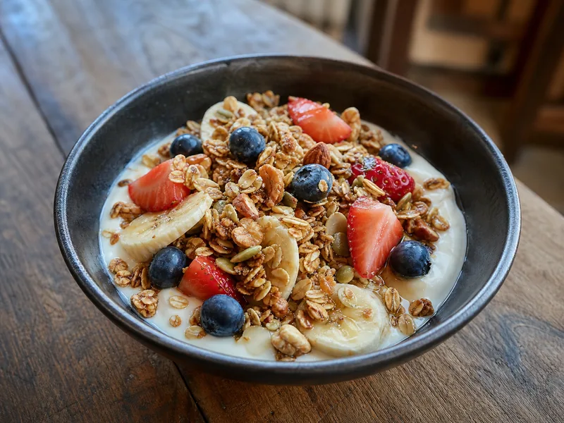 Danie Granola z jogurtem