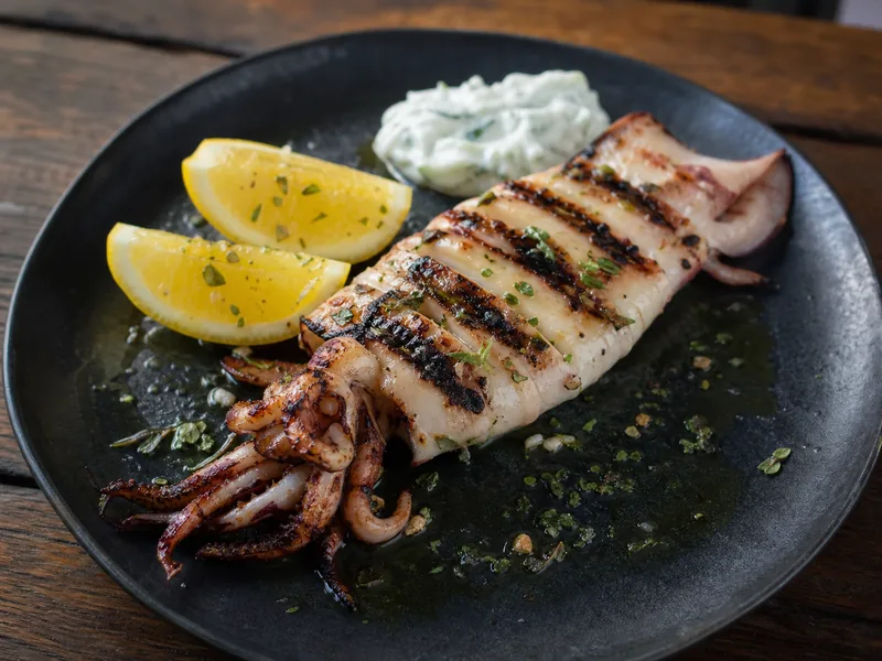 Danie Grillowany kalmar