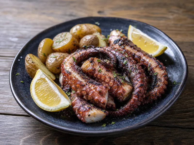Danie Ośmiornica grillowana