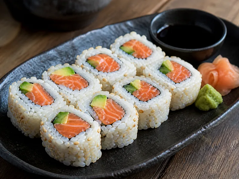 Danie Rolka sushi z łososiem