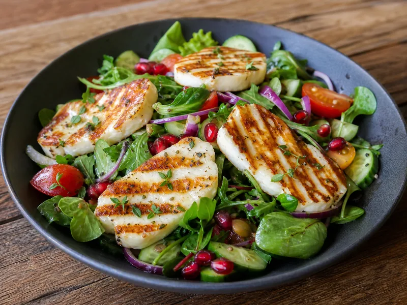 Danie Sałatka z halloumi