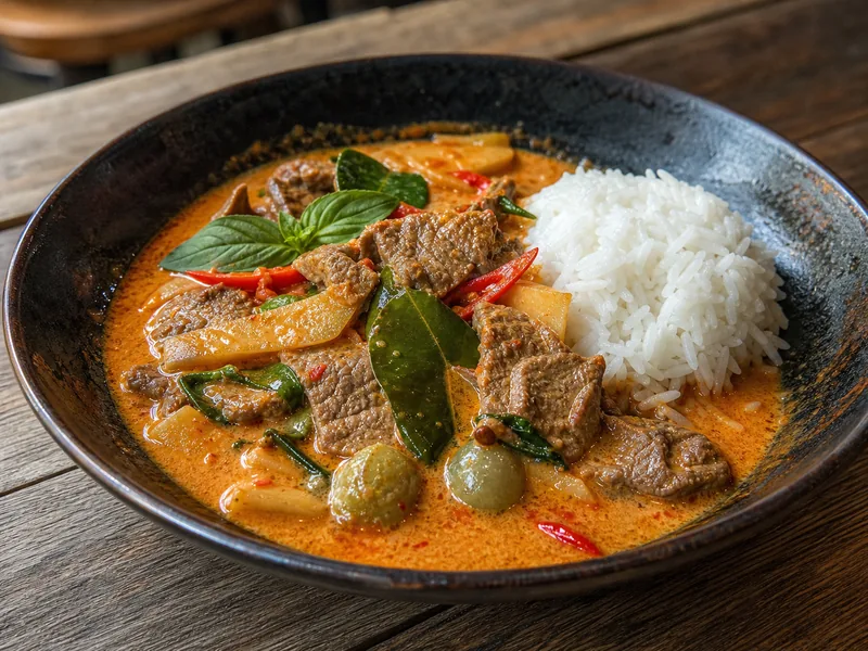 Danie Tajskie curry z wołowiną