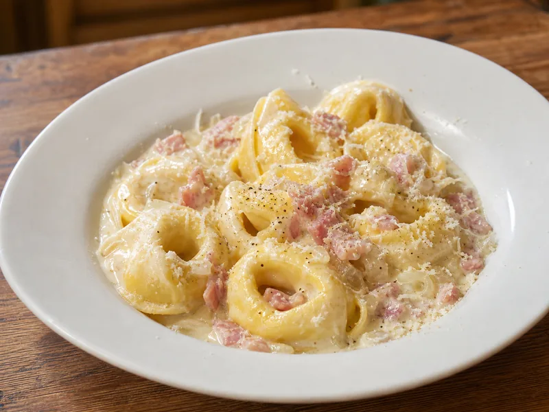 Danie Tortelloni prosciutto e panna