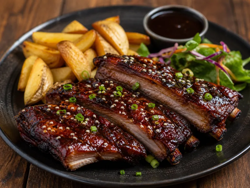 Danie Żebro teriyaki